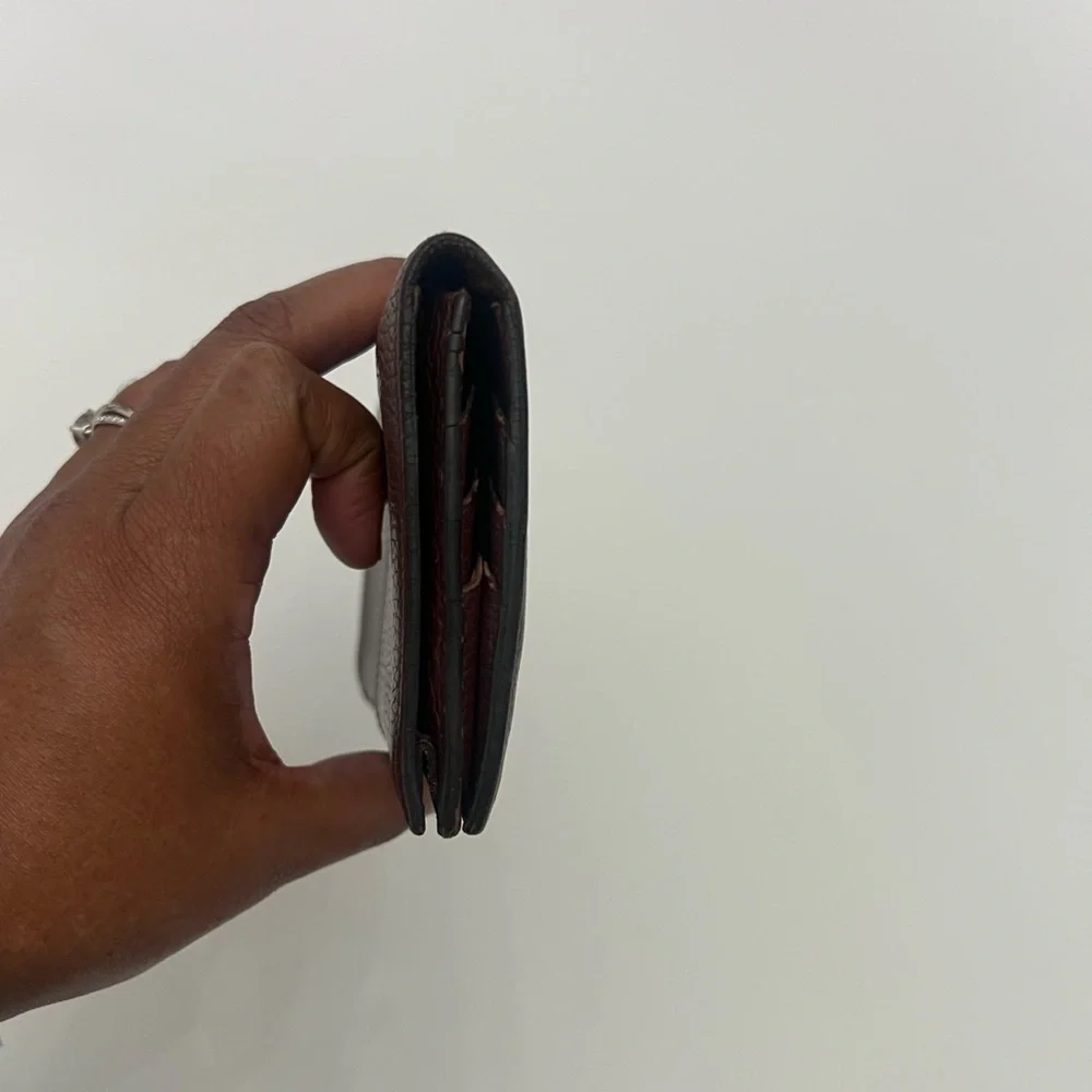 🔥Cartier🔥👠💍Vintage Beautiful Dark Leather Wallet